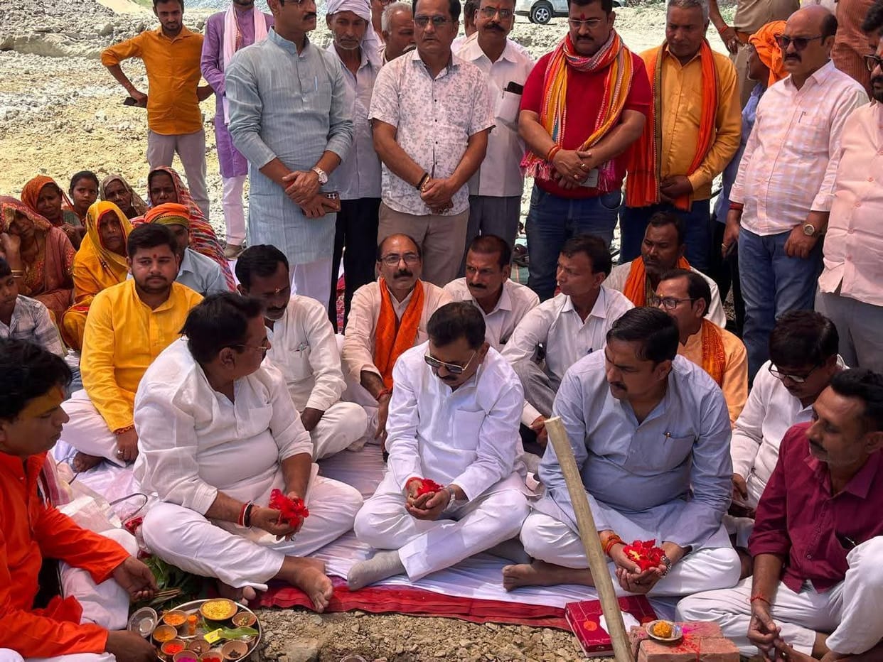 Foundation Stone Laid for Cremation Ground in Kausar and Dharamshala in Madar Bindwaliya