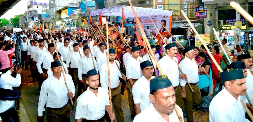 RSS Route March: Participation of 5,000 Volunteers