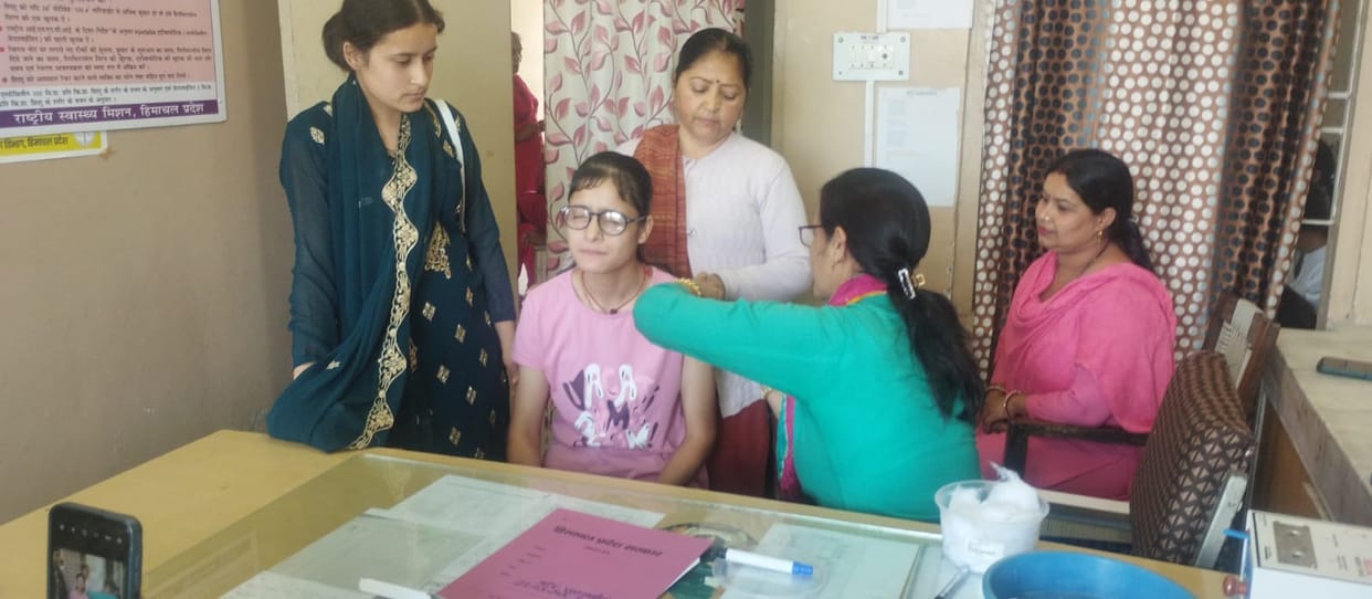 192 adolescent girls vaccinated against cervical cancer
