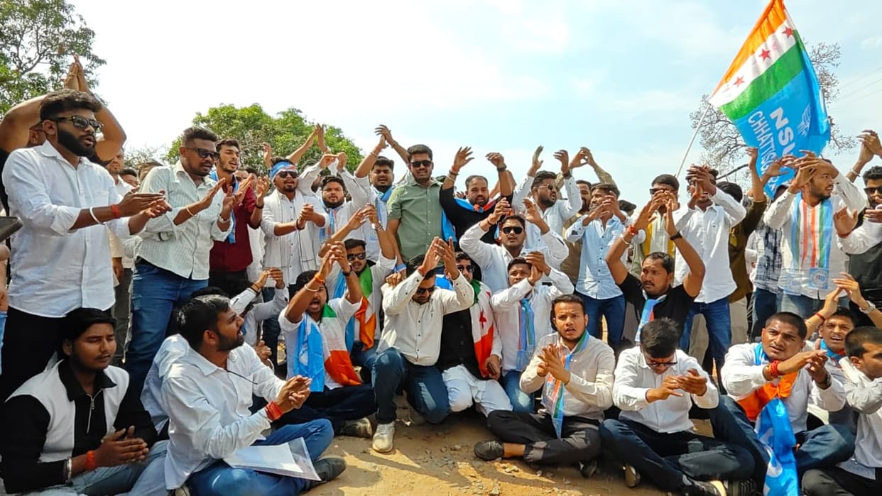 NSUI Gheraos University Demanding Student Union Elections