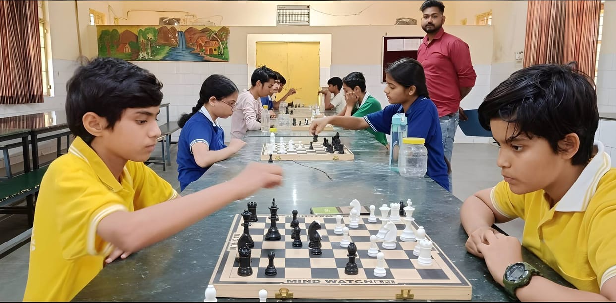 Players from the district showed their strength in badminton and chess competitions.
