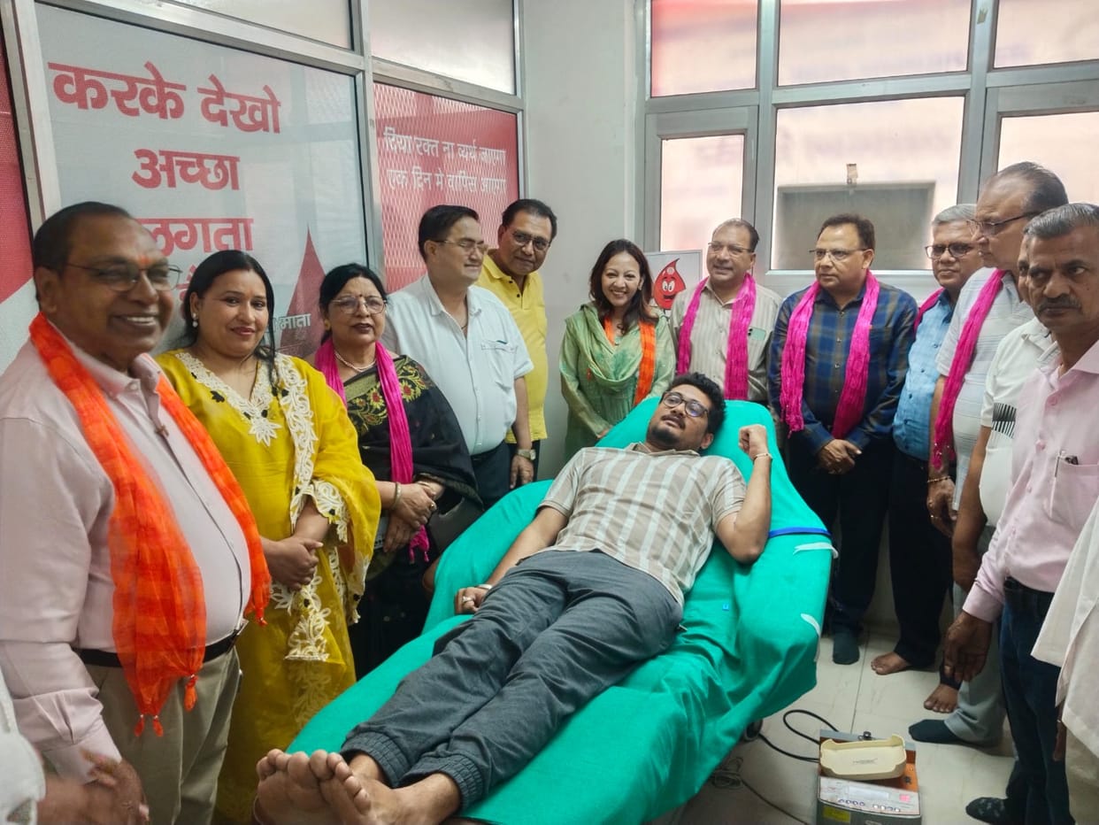 45 units of blood were donated in the camp.