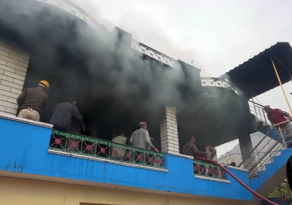 Fire breaks out in the house of a former Zila Parishad member in Bagicha village