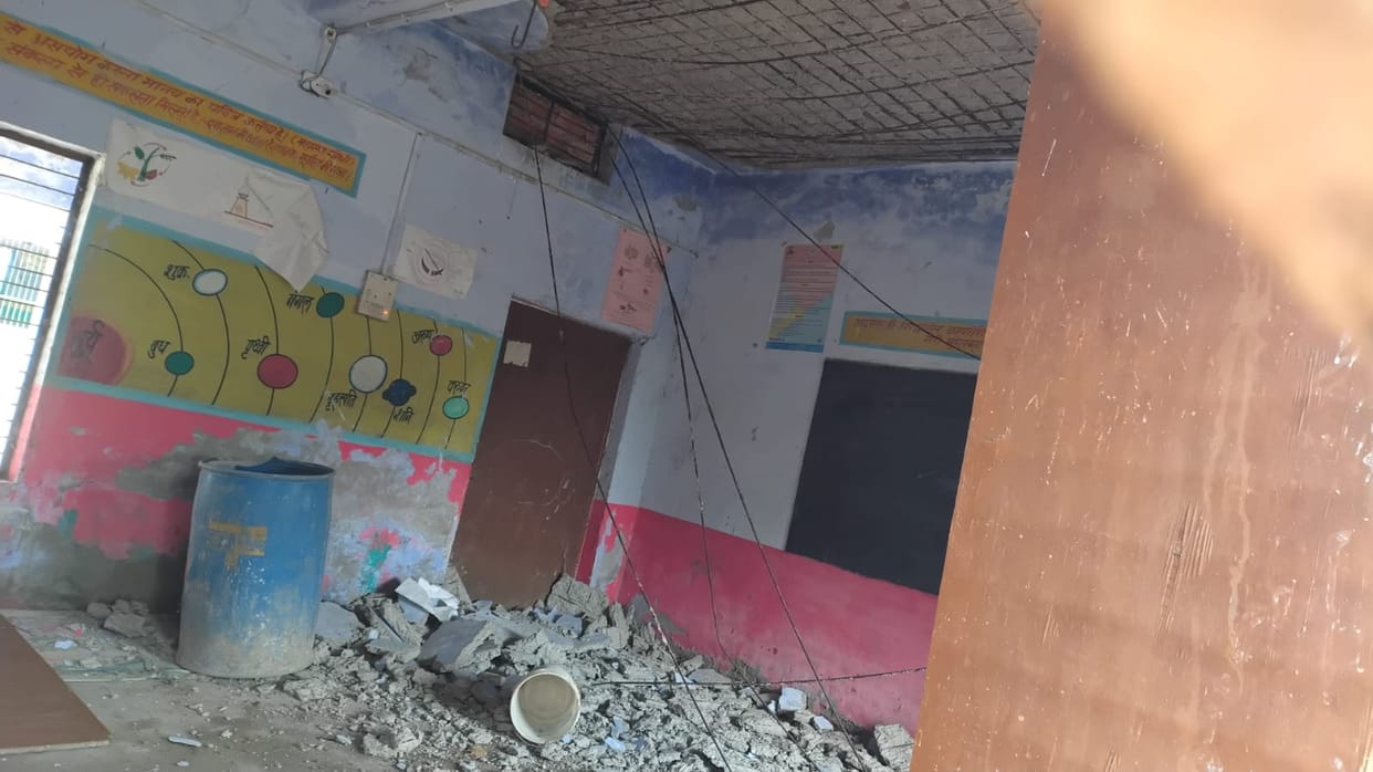 School Ceiling Plaster Collapses