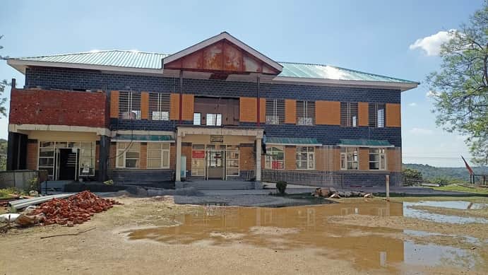 हमीरपुर महाविद्यालय में निर्माणाधीन हाईटैक कंप्यूटर लैब। संवाद