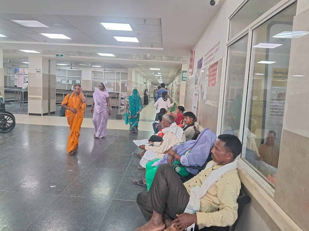 With only 40 percent of doctors available at the Medical College, patients are being forced to make the trek to BHU.