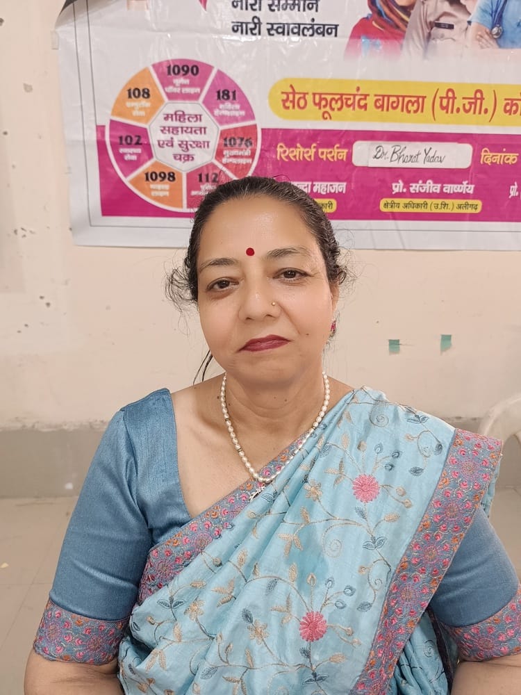 Deepa is raising awareness about a healthy lifestyle alongside education.