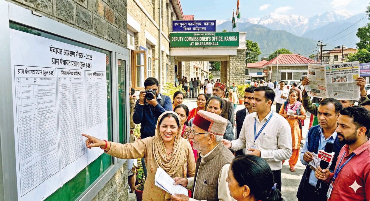 Women will become heads of 428 panchayats in Kangra.