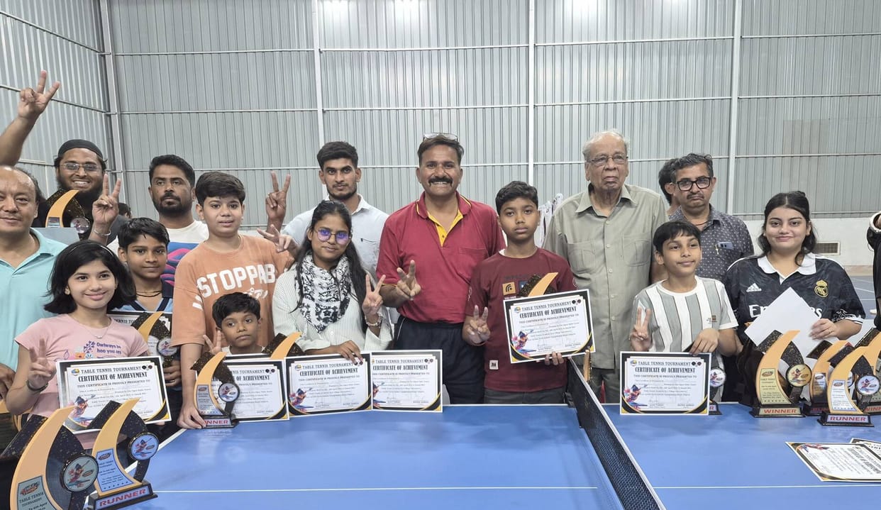 Akshita and Priyanshi in doubles, Aditya became the overall champion