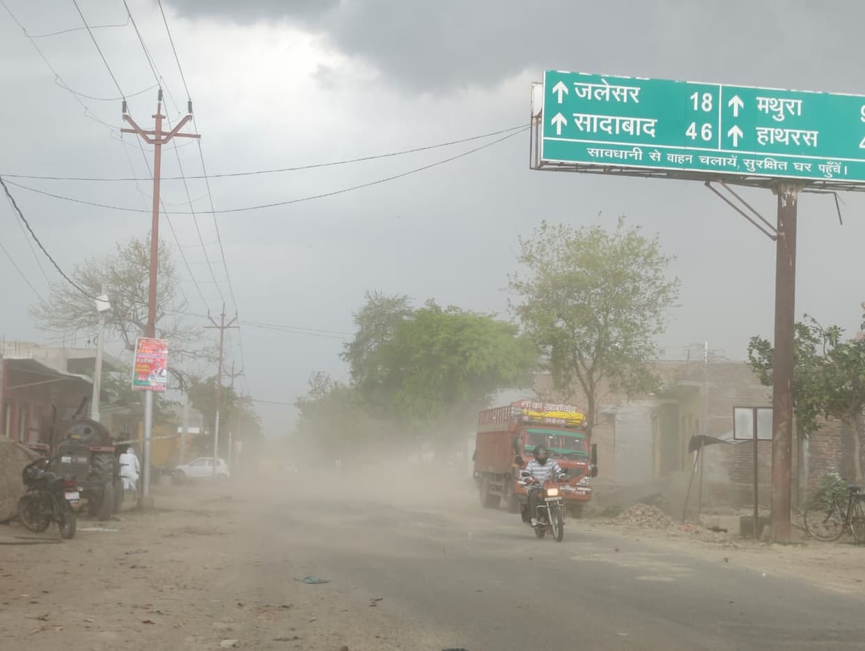 Dust storm followed by rain damages crops