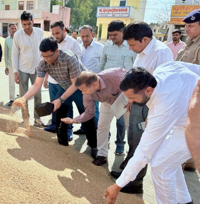 DC reached Narwana Mandi and took stock of the arrangements.