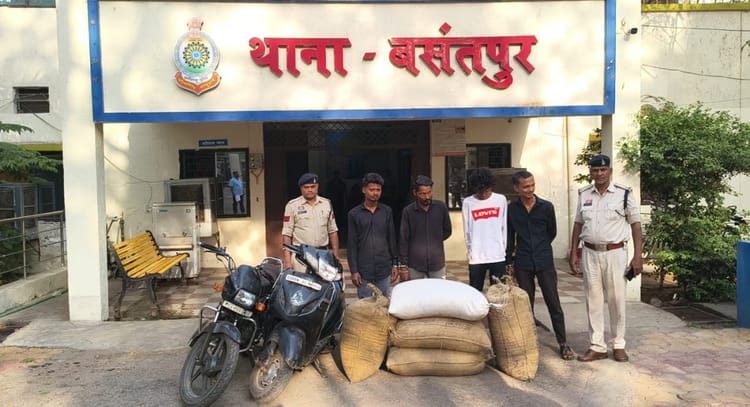 राजनांदगांव: गंज मंडी परिसर में ट्रक से चना चोरी करने का मामला, चार आरोपी  गिरफ्तार