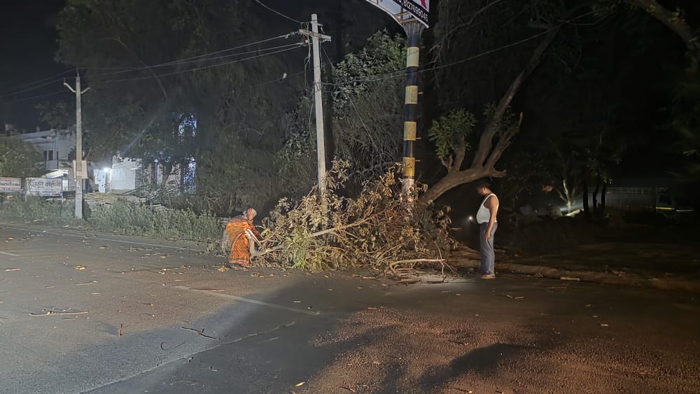 Electricity supply system in the city and 400 villages has gone haywire