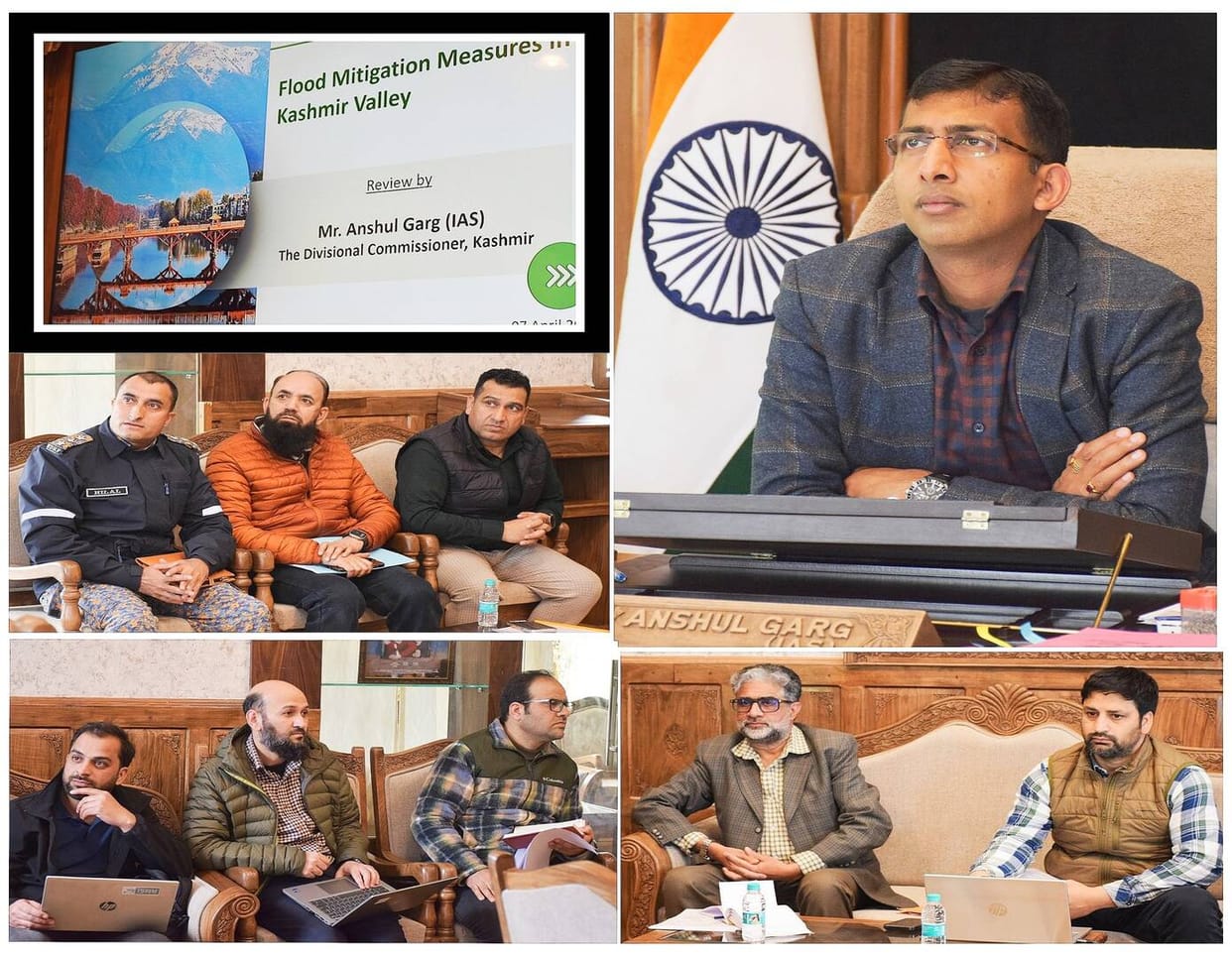 Srinagar, Divisional Commisonner, Anshul Garg, Held Meeting, Flood Control