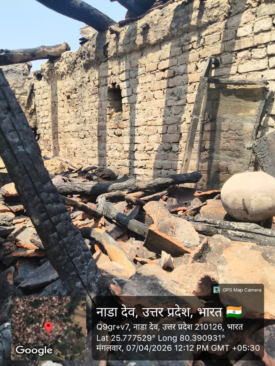Fire broke out in a residential house due to short circuit
