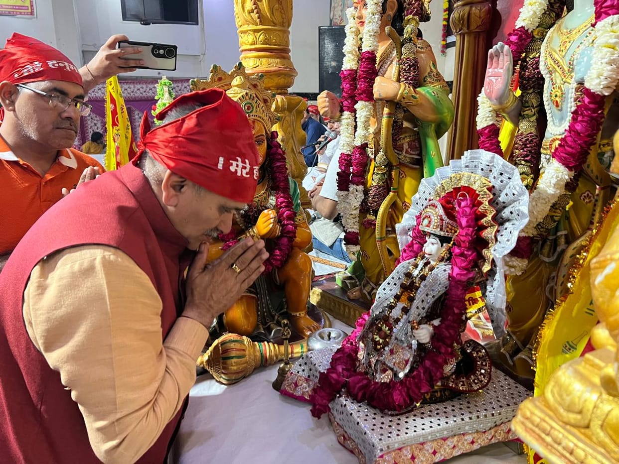 Hanuman Ji's Chhathi festival celebrated for the first time in the city