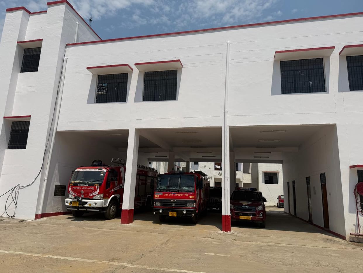 The fire station was destroyed from the headquarters, vehicles running from Harraiya at the time of the incident.