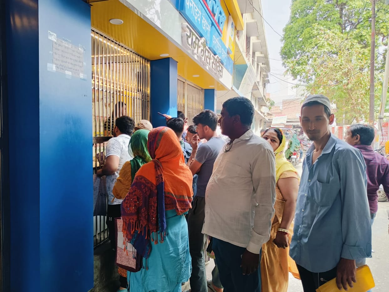 Villagers are facing problems for gas cylinders