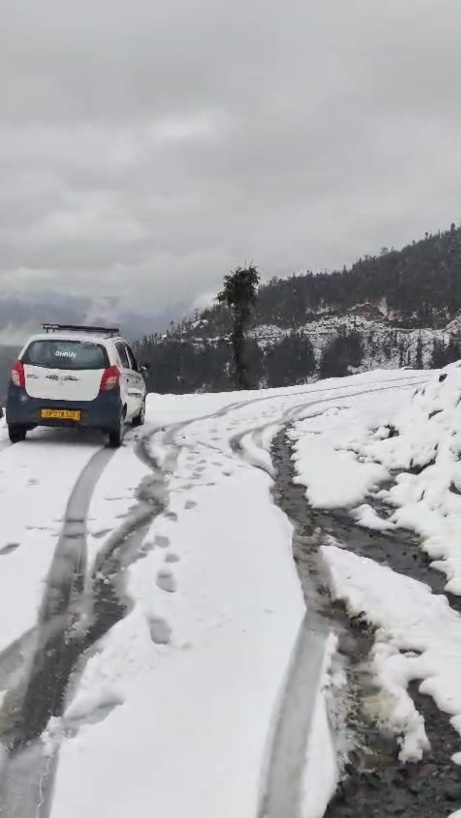 The high peaks were covered in white sheets in April.