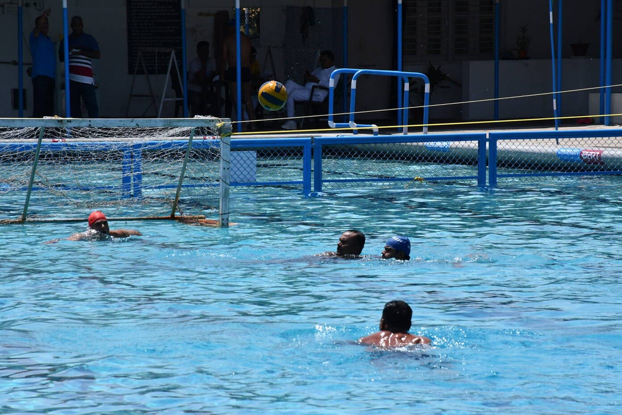 The 34th Battalion PAC team emerged as champions after winning medals in water polo and swimming.