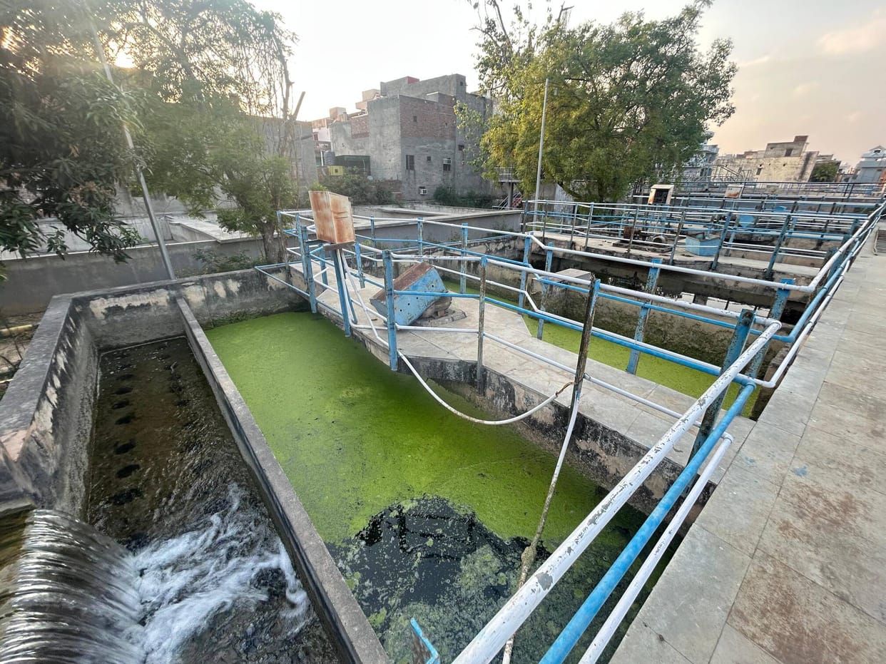 Drinking water crisis in the city...silt and moss accumulated in water treatment plants