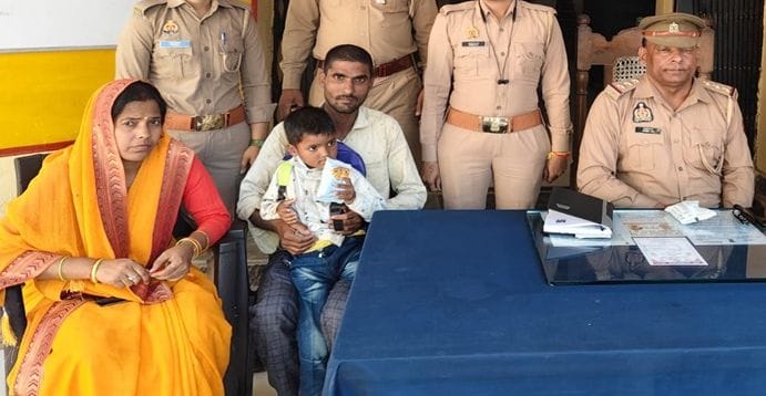 The innocent child lost his way while returning home from school.