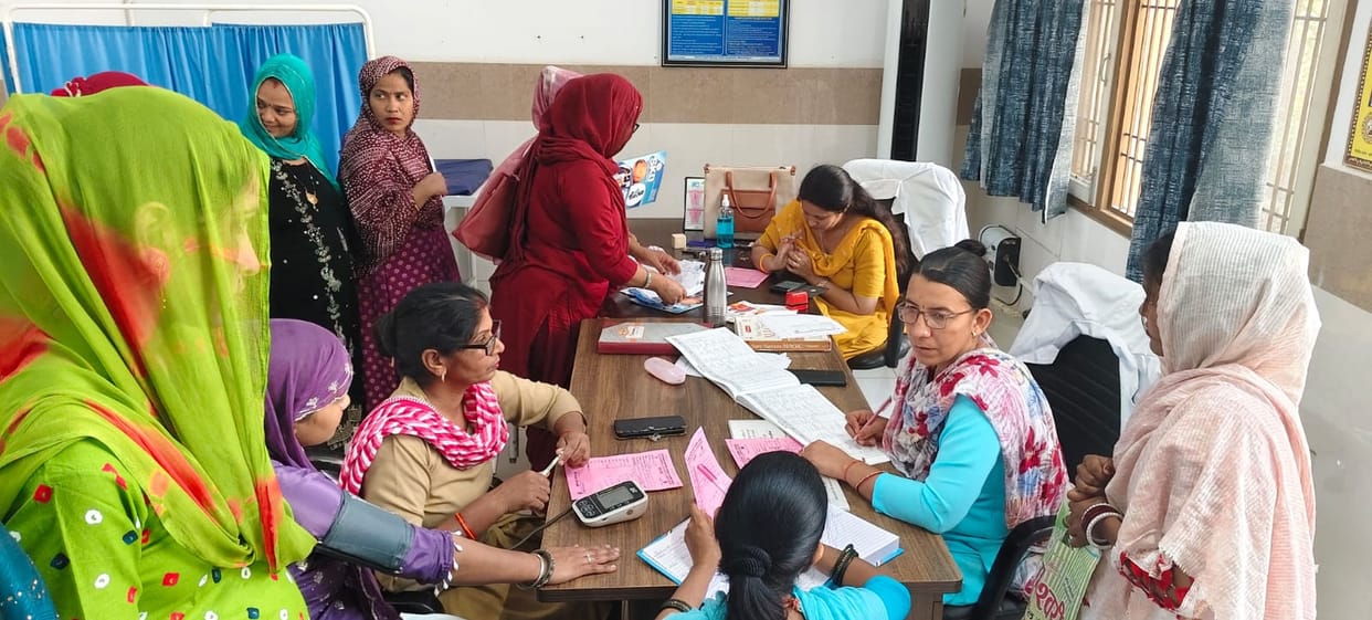 200 women underwent check-ups at the camp.