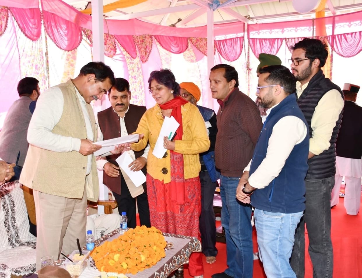 Awasthi laid the foundation stone for the Jablu-Khata ambulance road.
