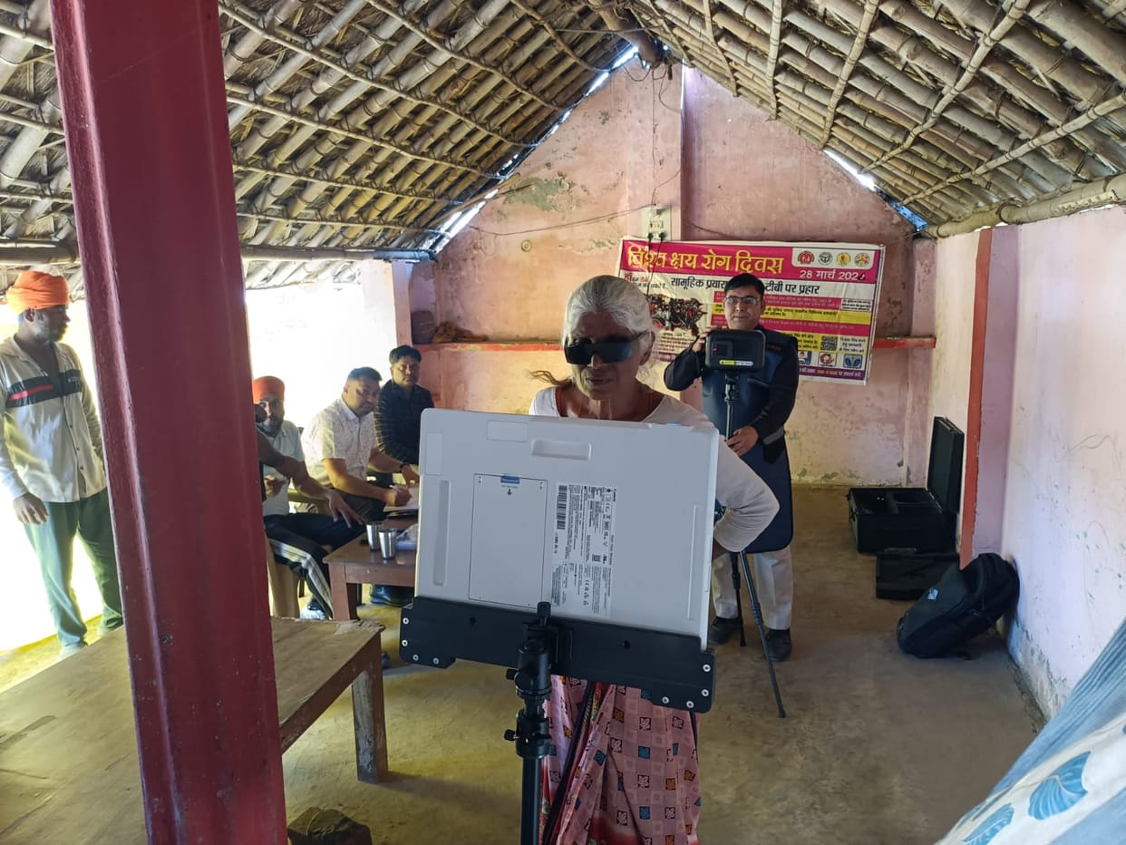 X-ray examination in the village itself, nine suspected TB patients were found