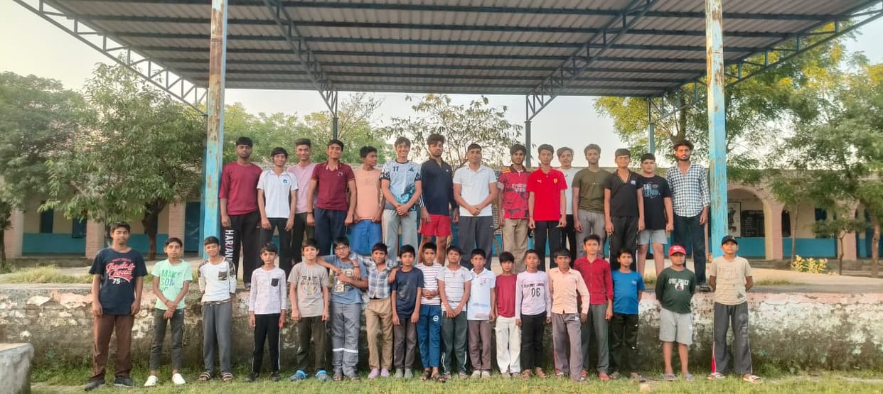 Players showed their strength in the Kabaddi trials held in Mirzapur.