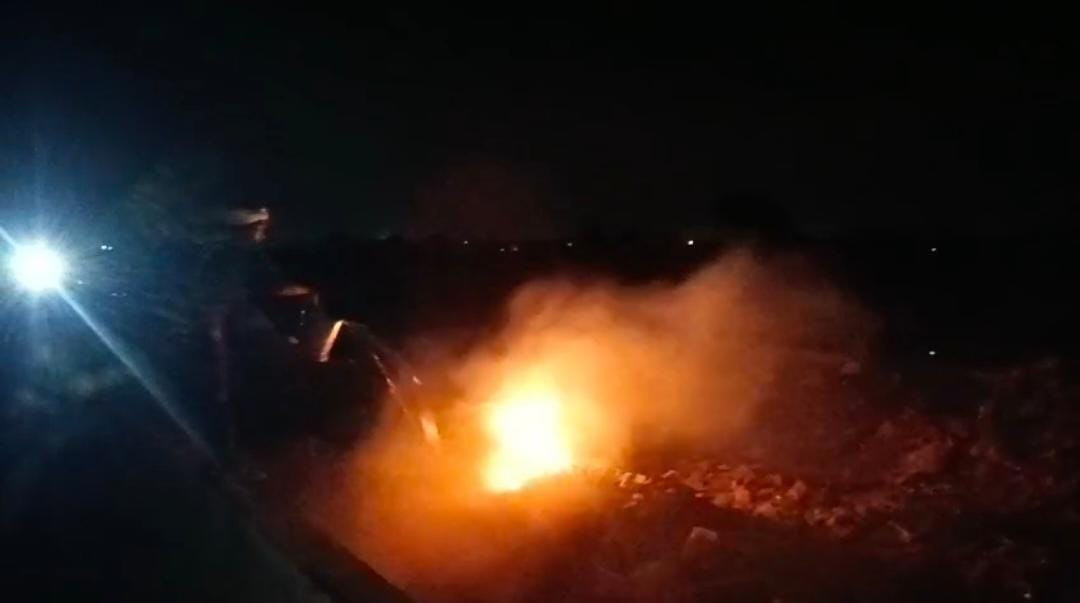 Fire broke out in the garbage disposal center, fire brigade team arrived after an hour