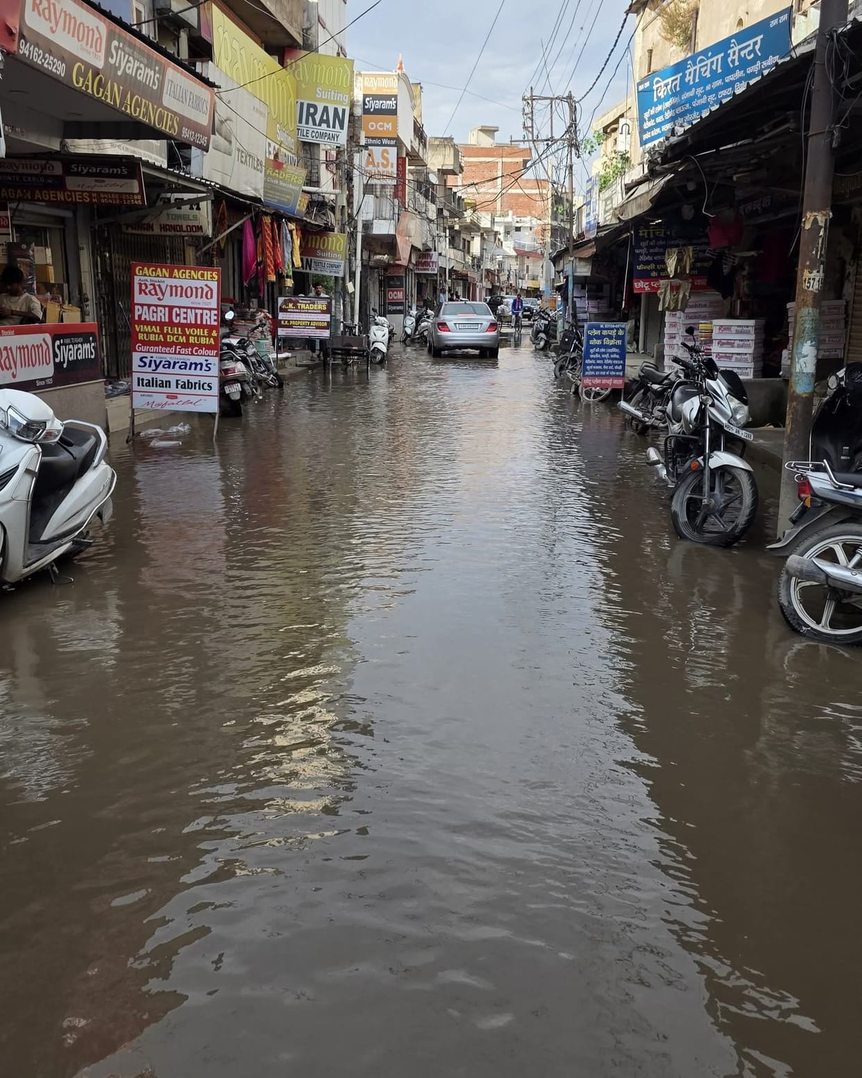 The problem of waterlogging has become a problem again.