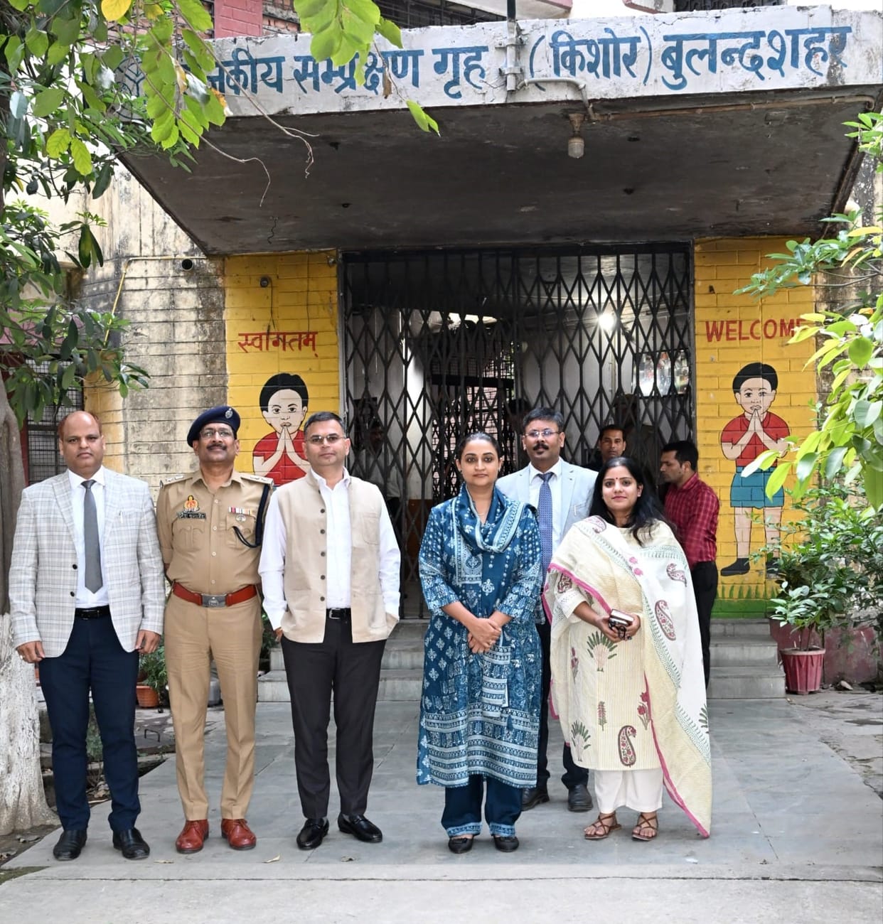 District Judge, DM and SSP inspected the protection home