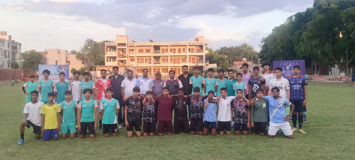 HYC Jat College team won the football match