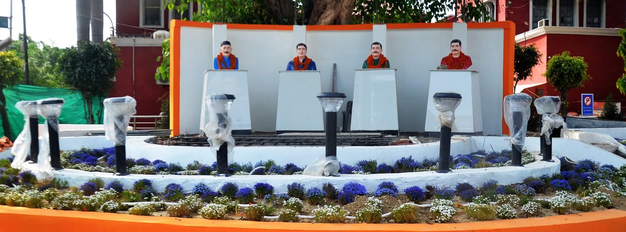 Beautification work of statues of immortal martyrs stopped