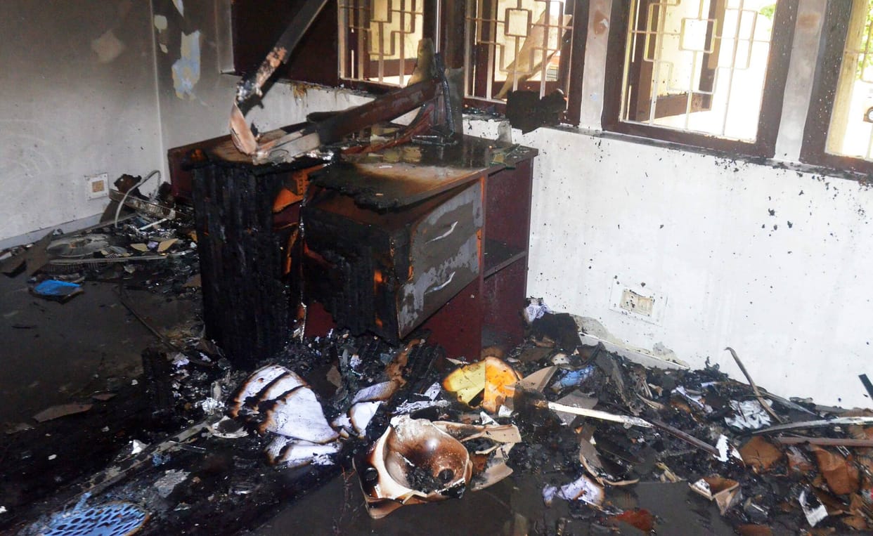 Fire broke out in DC MNREGA office due to short circuit