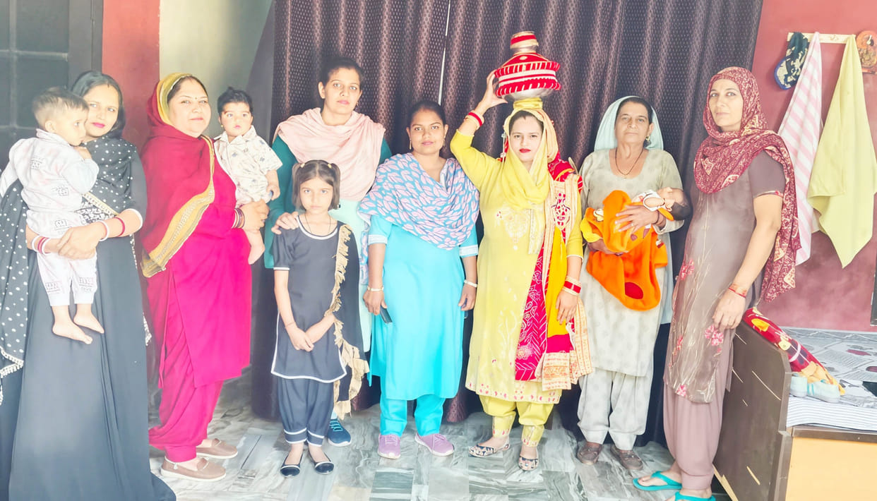 Well Worship Ceremony Held in Dilluwala Upon the Birth of a Daughter