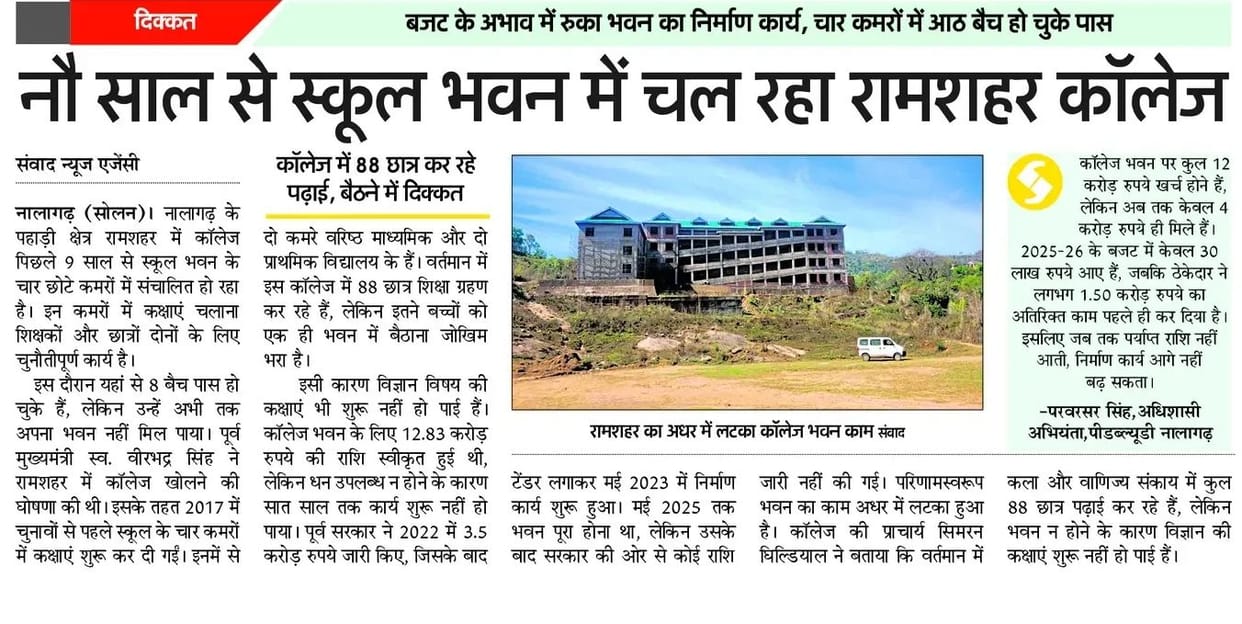 Paving the way for the construction of Ramsar College building, Rs 2 crore approved