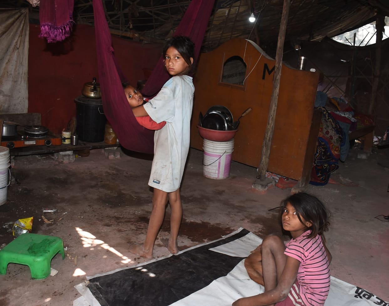 The boundary wall of the temple collapsed, an innocent child died under the debris