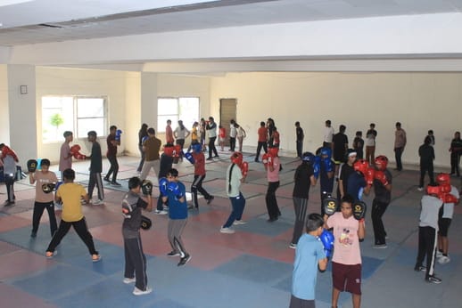 Karna Stadium is back in full swing with 2,500 athletes practicing.