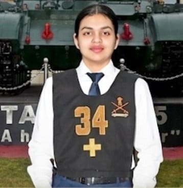 Mansi Gupta secured sixth rank in the NDA exam.