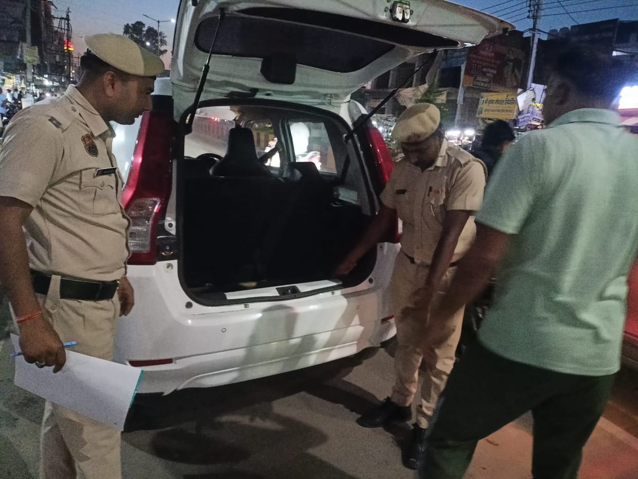 Police teams deployed at sensitive locations across the city.