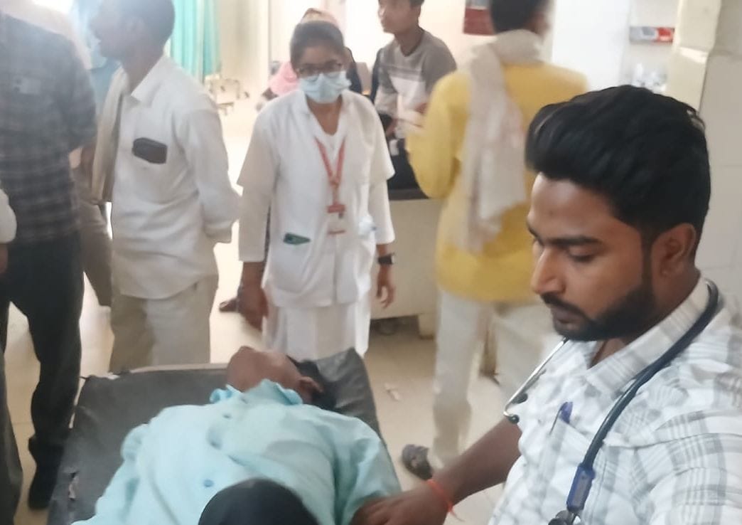 Three injured in bike collision