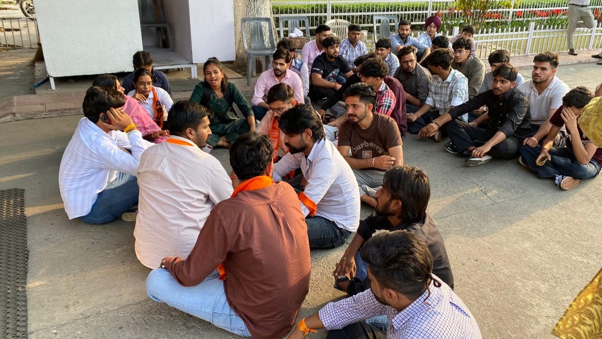 The protest ended at night on the assurance of the Vice Chancellor.