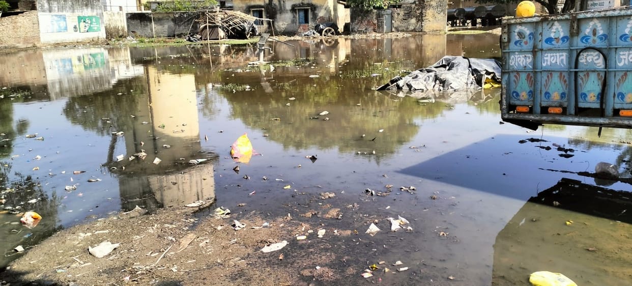 Waterlogging due to lack of drainage; increased risk of diseases.
