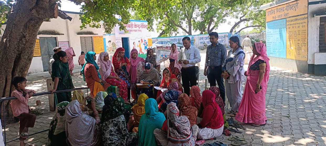 Public awareness campaign for communicable diseases was conducted in Govindpuri.