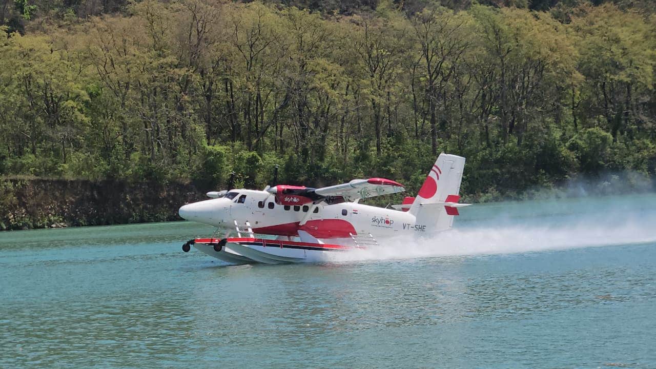 पशुलोक बैराज में हुआ सी प्लेन का ट्रायल:संवाद