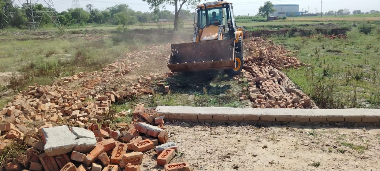 In Secunderabad zone, the authority demolished two unauthorized colonies built on 18 bighas.