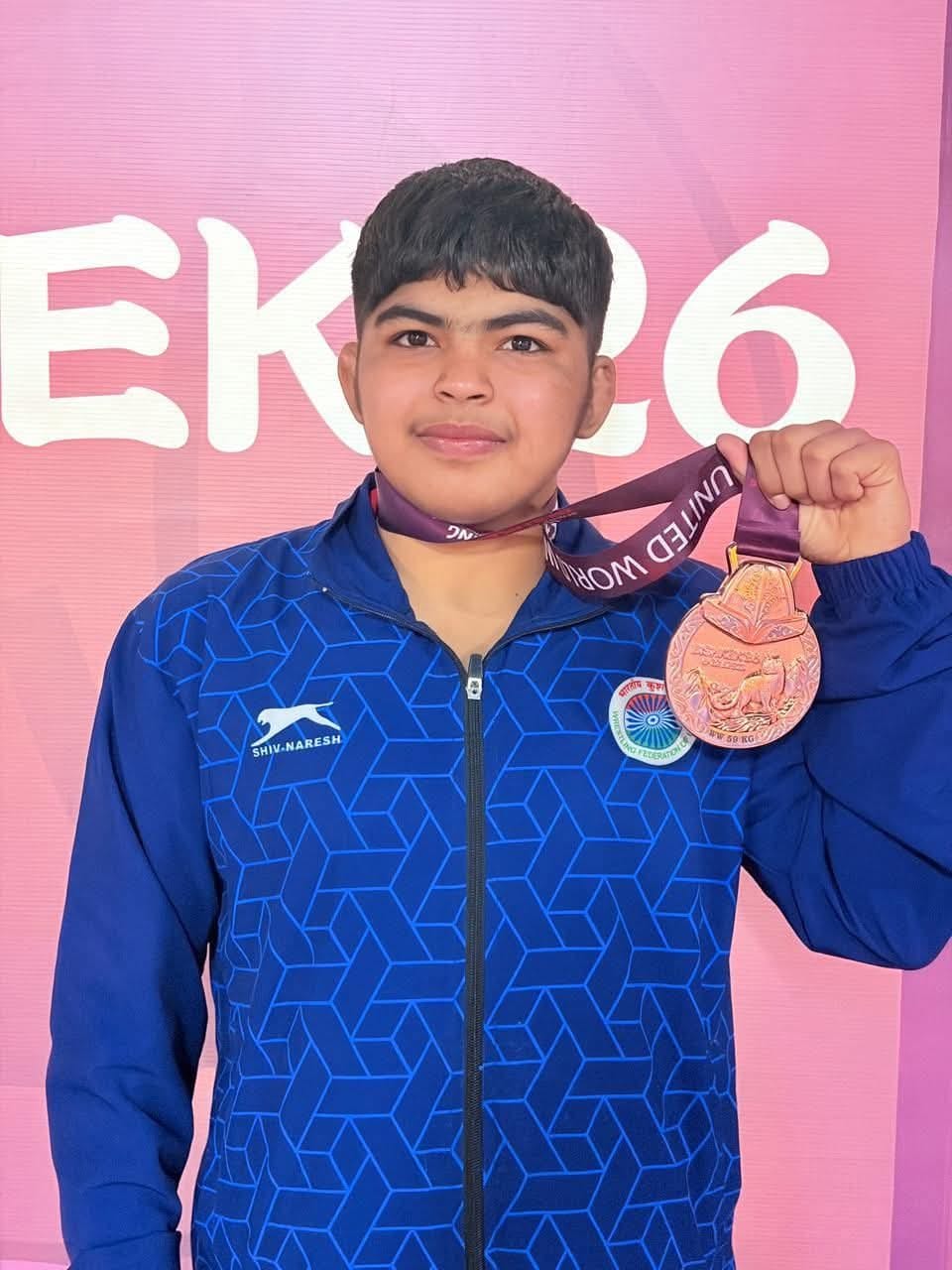 Neha Sangwan won bronze medal in Asian Wrestling