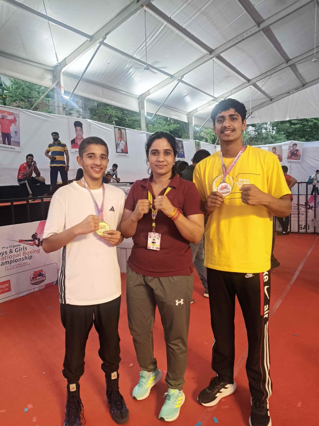 Dax and Naman Win Gold at Junior National Boxing